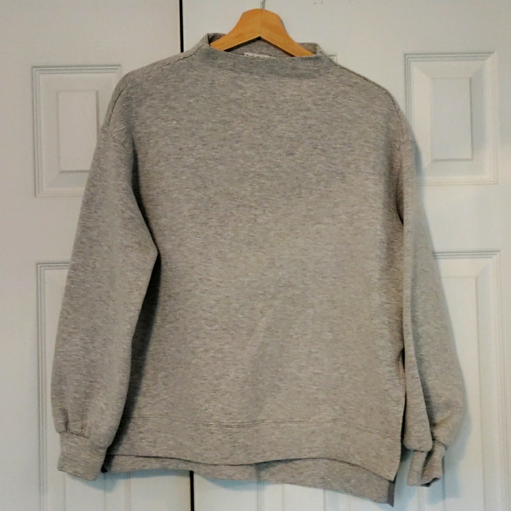 Grey Mock Turtleneck